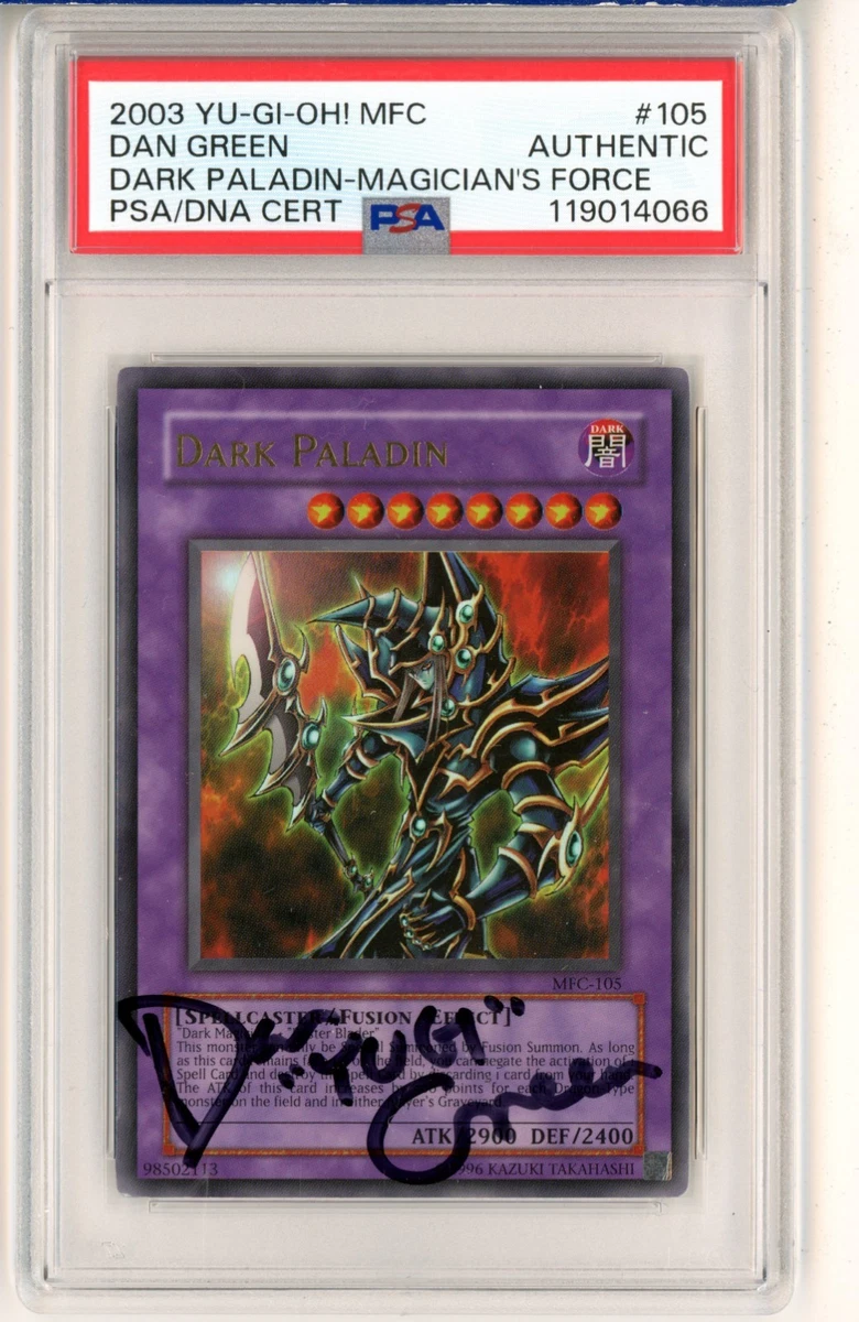 遊戯王OCG デュエルモンスターズ dark paladin psa10 Dark Paladin MFC 1st PSA 10 Gem Mint Ultra Rare #105 Error Art