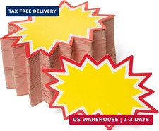 Starburst Signs with Stickers 200pcs Price Tags for Garage, Estate, Yard Sales