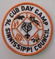 1976 Sinnissippi Council Cub Day Camp - Camp Indian Trails Patch