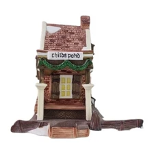 🚨 Department 56 Childe Pond And Skaters Heritage Village 5903-0 Incomplete