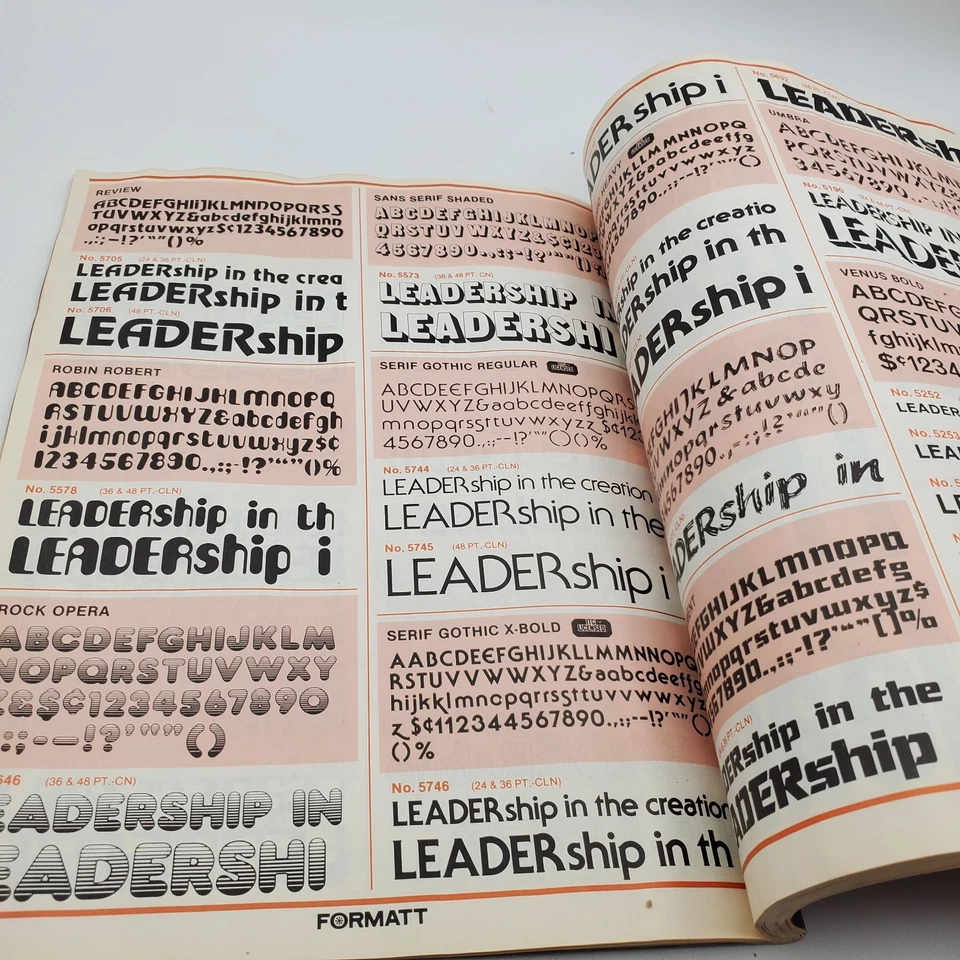 VTG Graphic Arts Formatt Graphic Products Corporation Catalog 7 Cut Out Fonts - Image 4 of 4