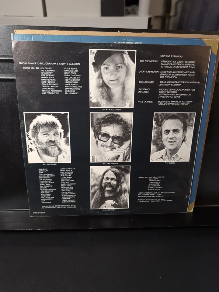 Jefferson Airplane Flight Log 1977 Original Vinyl Lp Grunt Records CYL2-1255 Foto 4 de 4