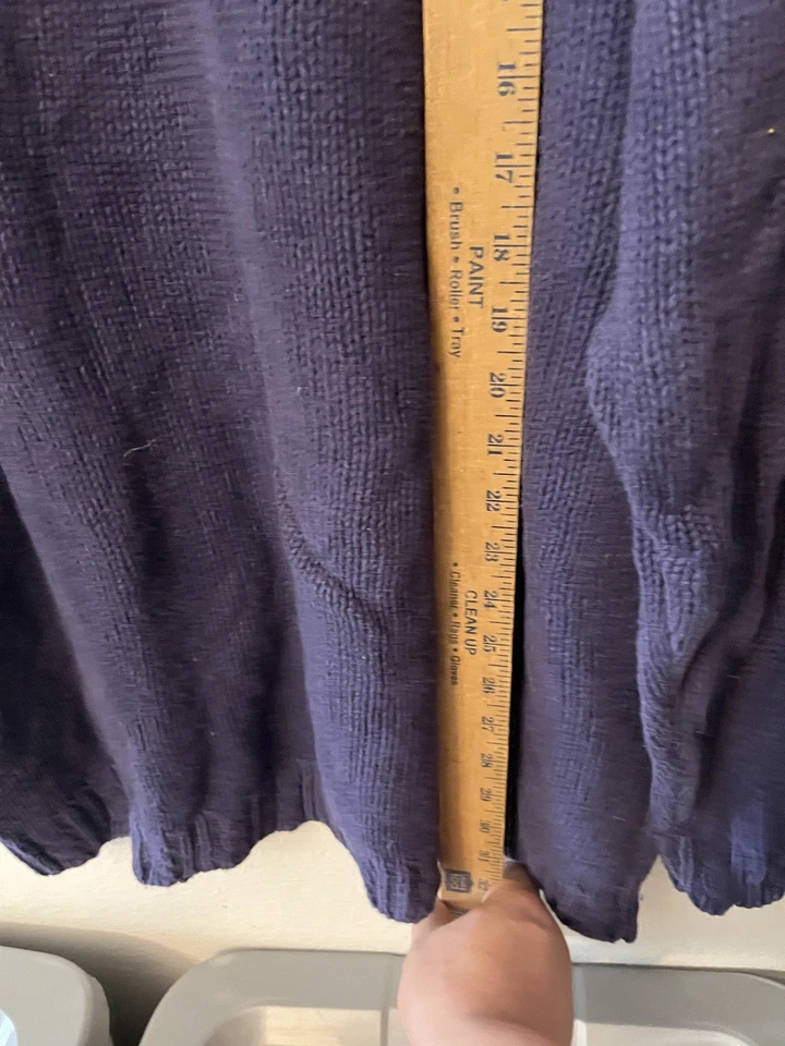 Suéter de punto de algodón cuello alto LLBean años 70~80, para mujer talla XL, vintage/eaa... Foto 4 de 4