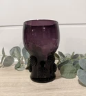 Blenko Amethyst Rosette Single Glass