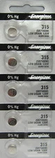 Energizer 315 SR716SW 5 Pack Silver Oxide Watch Batteries- USA SELLER