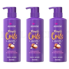 Aussie Shampoo Miracle Coils Sulfate Free Shampoo 16oz Lot of 3