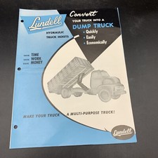 1950 s Lundell Mfg Co Hydraulic Truck Hoist S...
