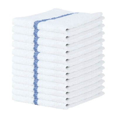 Qwick Wick Bar Mop Terry Towels - 16 x 19 Cotton Kitchen Towels - Packs of 12 - Image 1 of 4