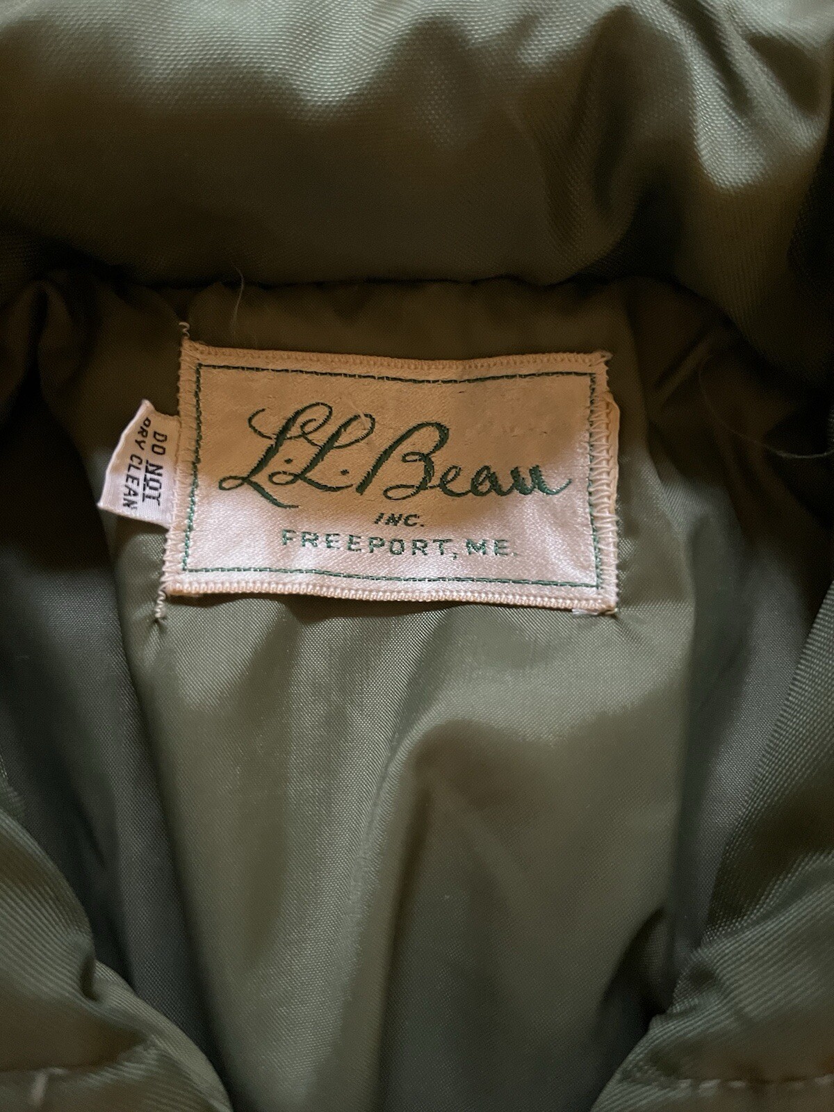 RARE 1960s L.L.BEAN Vintage Solid Green Sailing Jacket Made in USA Size medium image 3