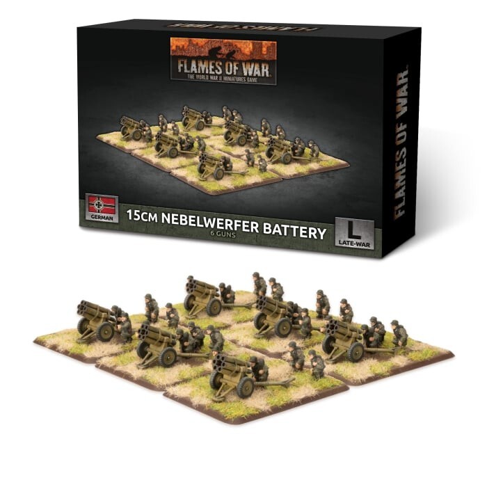 German 15cm Nebelwerfer Battery - Late-War - Brand New - Flames of War