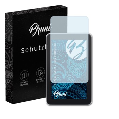 Bruni 2x Folie für Zeki Tablet 7 Inch TBDB763B Schutzfolie Displayschutzfolie