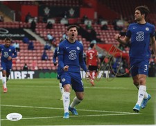 Chelsea FC Mason Mount Autographed Signed 8x10 EPL Photo JSA COA #10