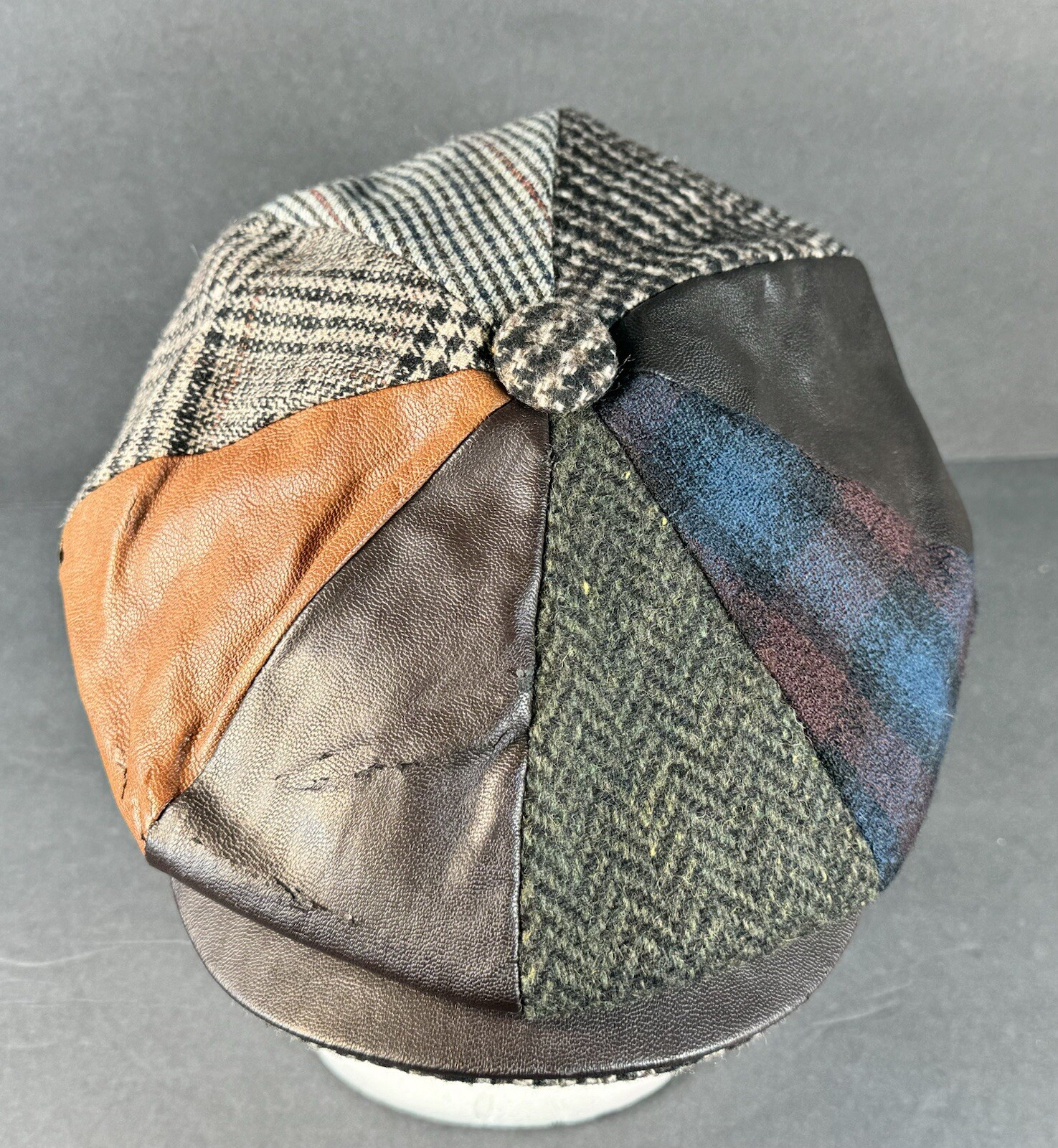 Epoch Mixed Media / Patchwork Design Wool News Bo… - image 1