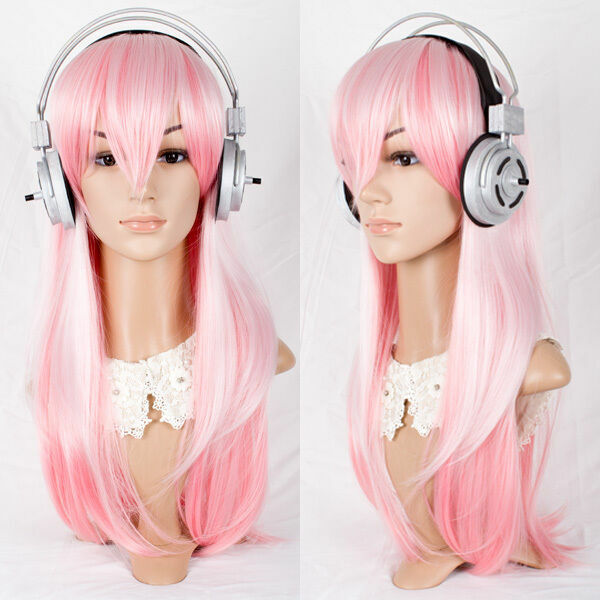 SUPER SONICO SONICOMI Headset Cosplay Wig Hair Deco Pink | eBay