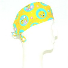 Tweety on Yellow theme Scrub Hat