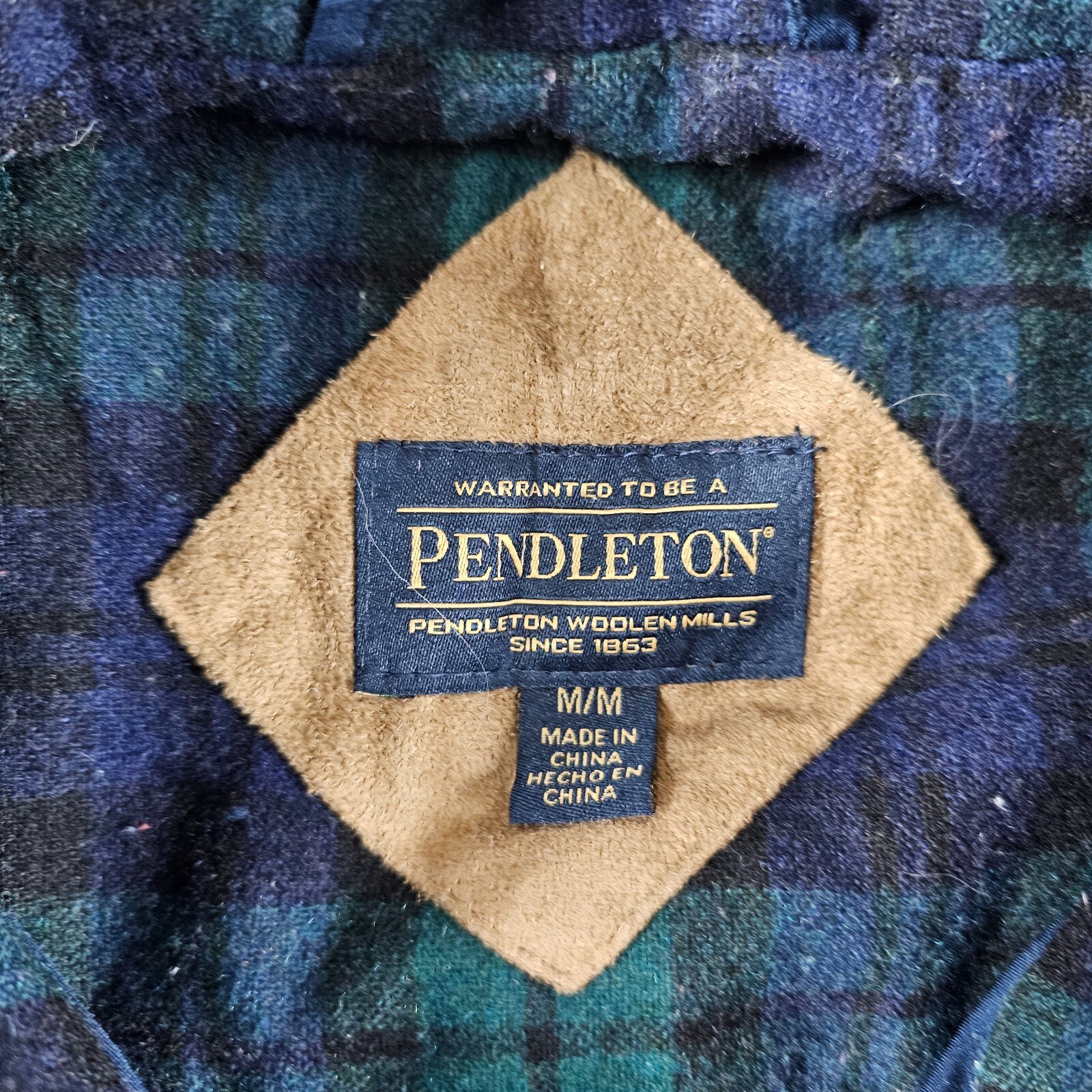 Pendleton Jacket Womans Medium Blue Green Full Zi… - image 7