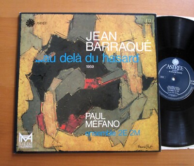 Jean Barraque Au Dela Du Hasard Paul Mefano 1981 Astree AS 50 Gatefold