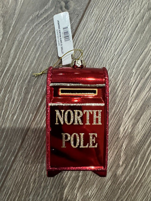 Walgreens North Pole Post Christmas Ornament Red Tree Hanging Mailbox Santa