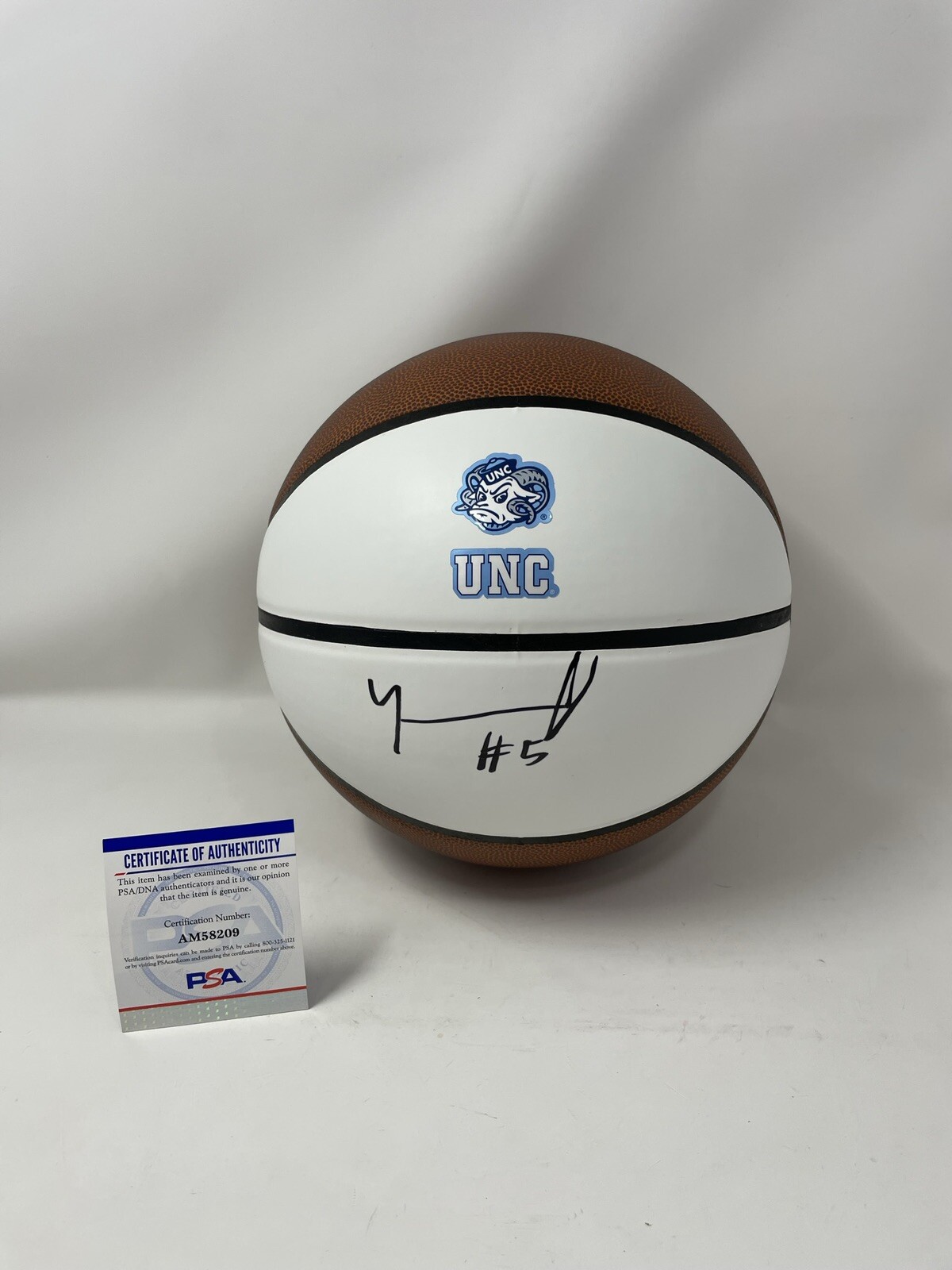 Armando Bacot Autographed Signed North Carolina Tar Heels UNC BASKETBALL PSA COA 