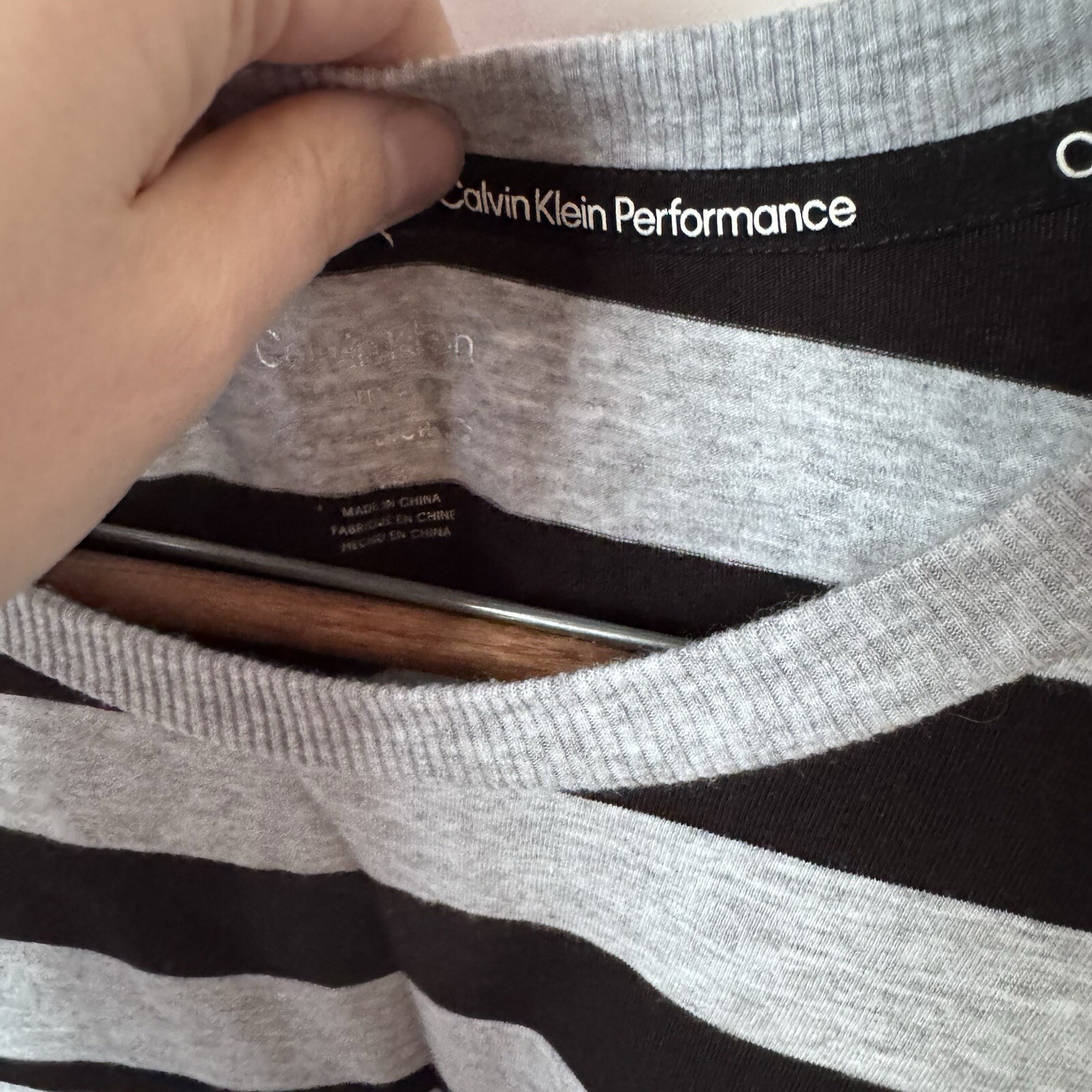 Calvin Klein Performance Striped Basic Cotton Top… - image 9