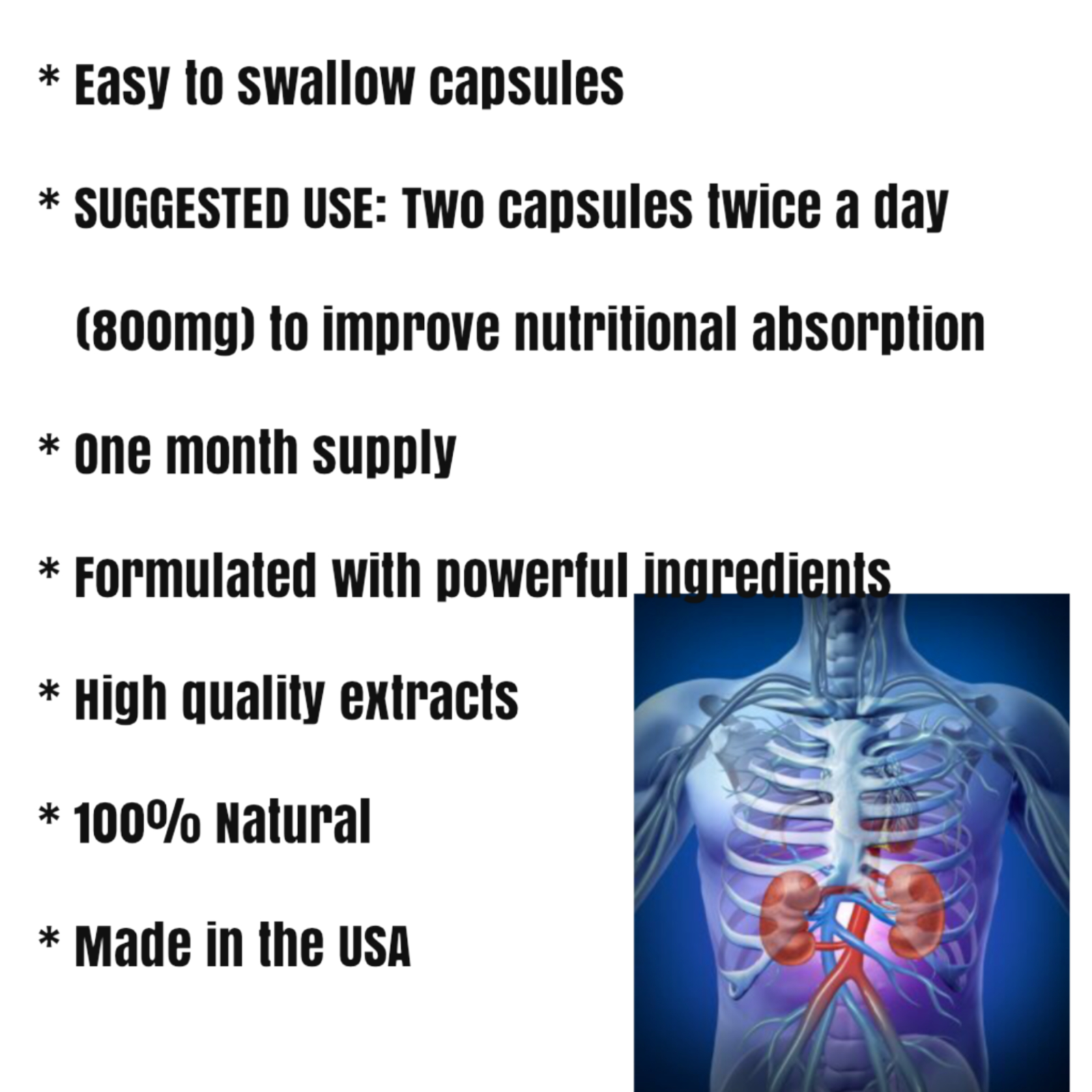 BILBERRY EXTRACTS, 120 Caps. Urinary Pain Relief, Remedy, Control UTI