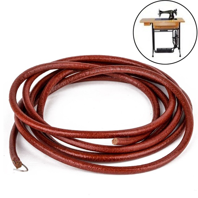 72" 183cm Leather Belt Antique Vintage Treadle Parts For Singer Sewing