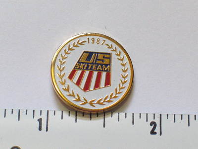 1987 US Olympic Ski Team Skiing Pin