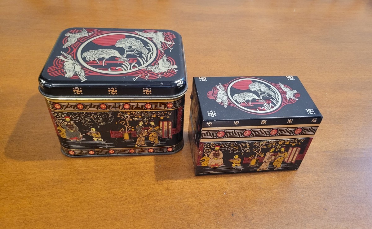 Vintage Chinese Themed Jasmine Tea Tins circa 1970's | eBay