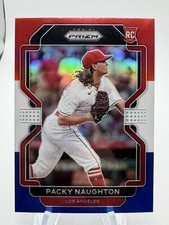 2022 Panini Prizm Tier III Red White Blue Prizm #265 Packy Naughton RC Angels