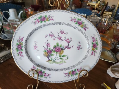 13'' By 10.5'' Tuscan Fine Bone English Platter Ki-Ming