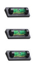 3 Ridgeback Magnetic Magnet Bubble Spirit Level 23mm Vial Ideal for TV Mounts