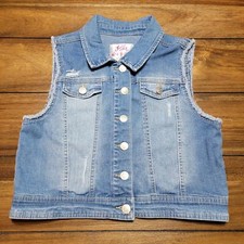 Justice Girls Denim Vest - Size 16/18