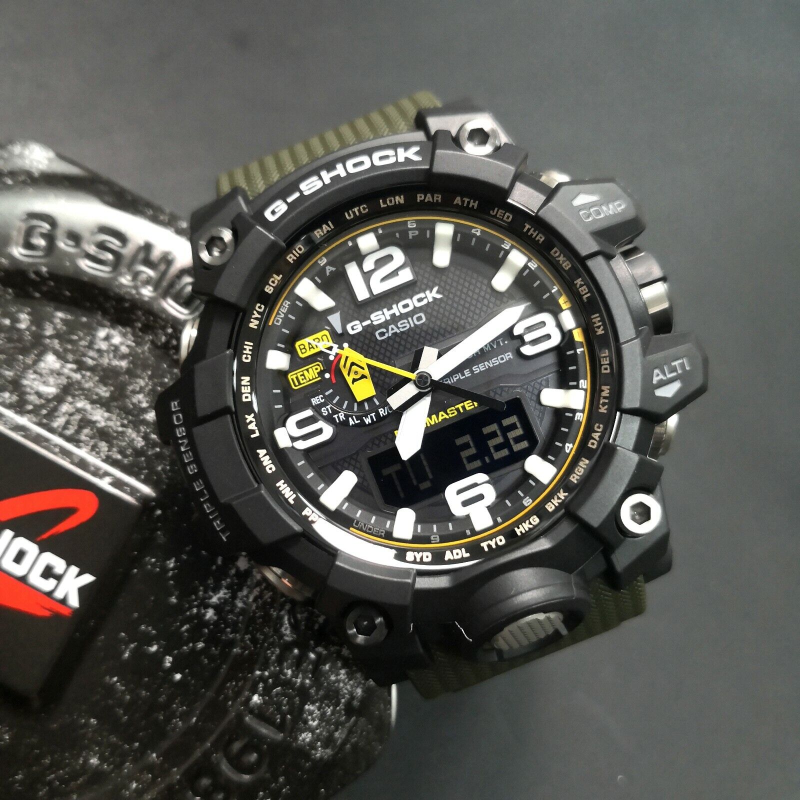 Casio GWG-1000-1A3 G-Shock Mudmaster Solar Triple Sensor