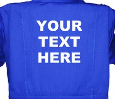 Personalised Children Kids Boiler suit Coverall Overalls 1-8 Years Boy Girl Gift