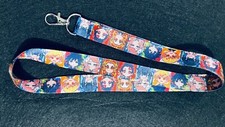 10pcs Japanese anime Lanyard For Bus subway ID Card KeyChain Holder gift