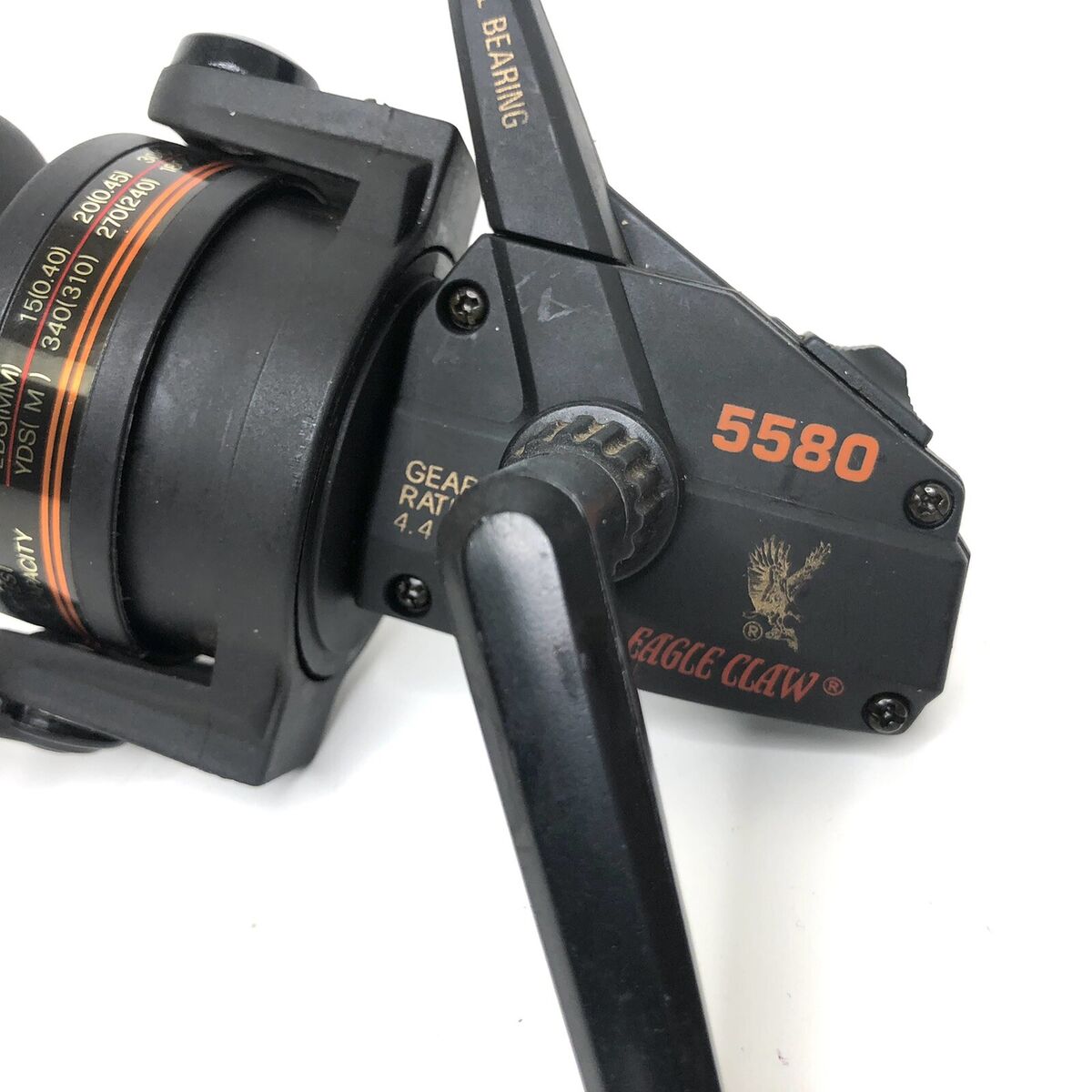 Vintage Eagle Claw 5580 Spinning Fishing Reel Graphite Spool Vintage Eagle Claw 5580 Spinning Fishing Reel Graphite Spool