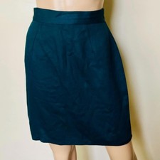 Dark Forest Green Vintage 90s Pencil Skirt S
