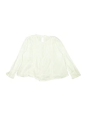 Monoprix Girls Green Long Sleeve Blouse 8