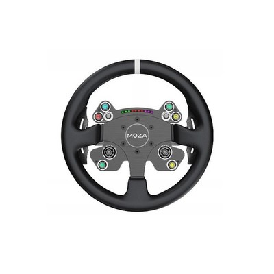 MOZA RACING CS V2P 13'' Round Steering Wheel Sim Racing Wheel with Quick Release