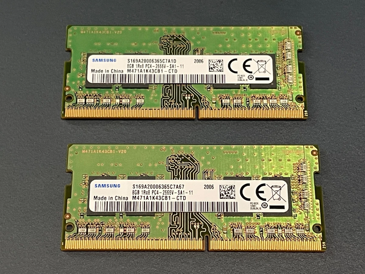 25+ Samsung PC4-21300 (DDR4-2666) Bus Speed Computer RAM 8 GB