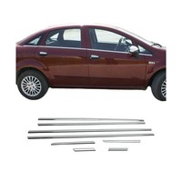 Fensterleisten Zierleisten FüR Fiat Linea 2006-2012 Edelstahl Chrom 8Tlg