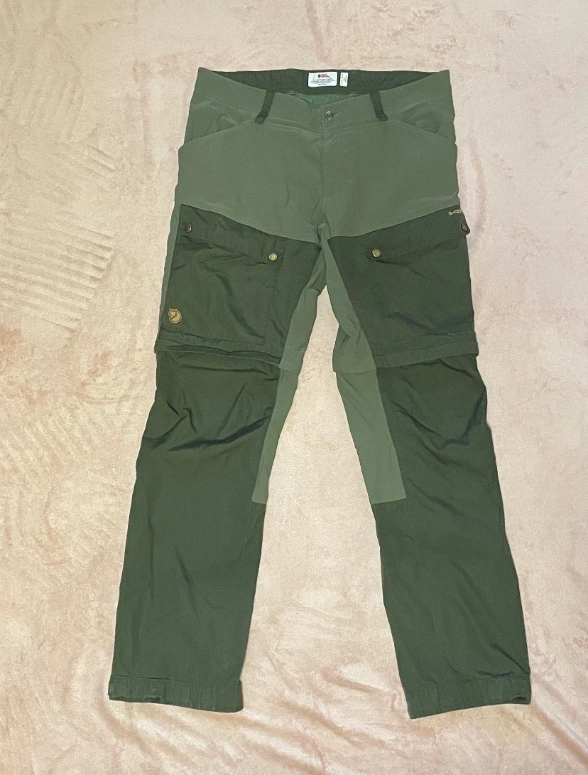 Fjallraven Keb Gaiter Trousers Men’s EU 54 US 57 Olive Green G1000 Convertible