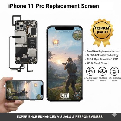 Für iPhone 11 Pro In-Cell COF LCD Display 3D Touchscreen Digitizer Ersatz