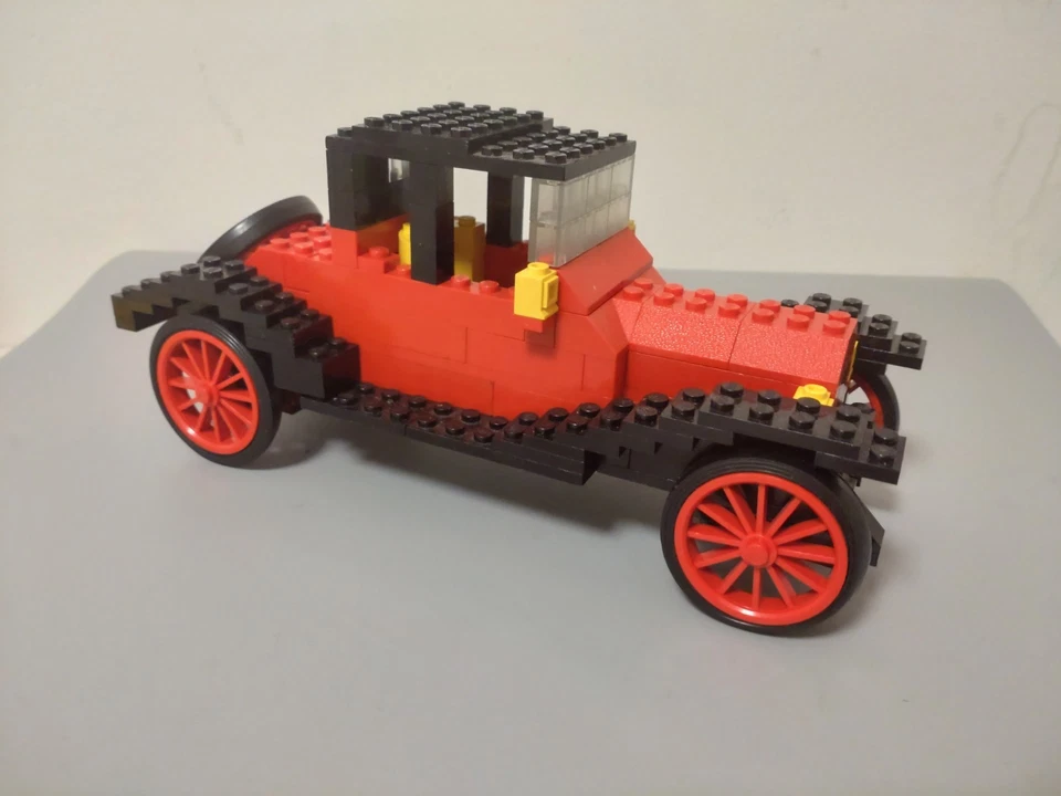 Lego 390 Auto Oldtimer rot Cadillac 100% KOMPLETT TOP ZUSTAND - Bild 4 von 4