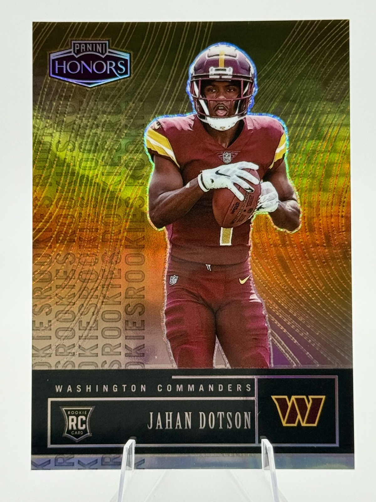 2022 Panini Honors - Rookies Jahan Dotson #42 Orange /20 (RC)