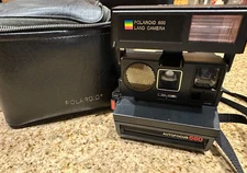 Vintage Polaroid Sun 660 Autofocus Instant Film Camera–600 Series, 1980s +Bag