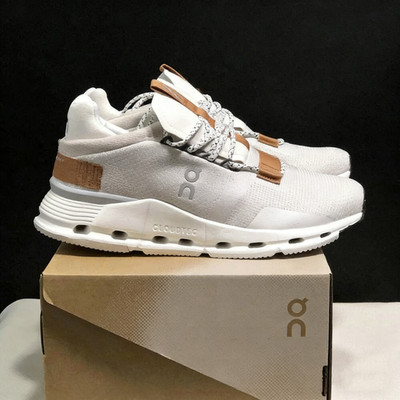 White & Pearl Cloudnova Lightweight Sneakers Unisex Men Women Brand