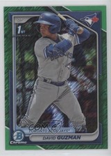 2024 Bowman Chrome Prospects Green Shimmer Refractor /99 David Guzman fm0