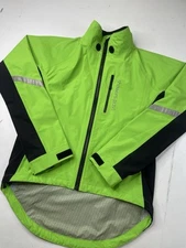 Showers Pass Hi Vis Cycling Jacket Water Windproof Womens Small Full Zip