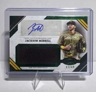 2025 Topps Tier One - Jackson Merrill Jumbo Relic Auto Green #’d 43/49 Padres